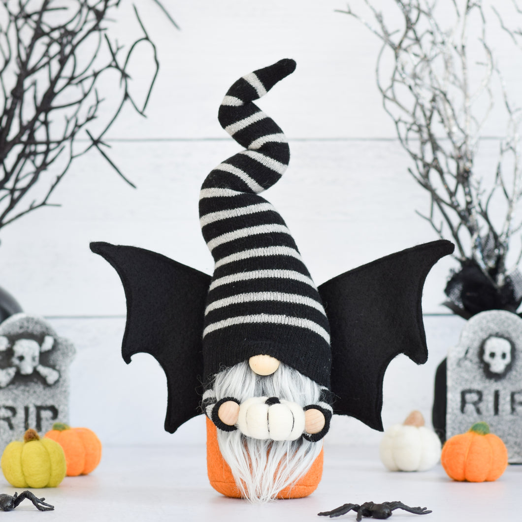 Bat Gnome (Black/Orange)