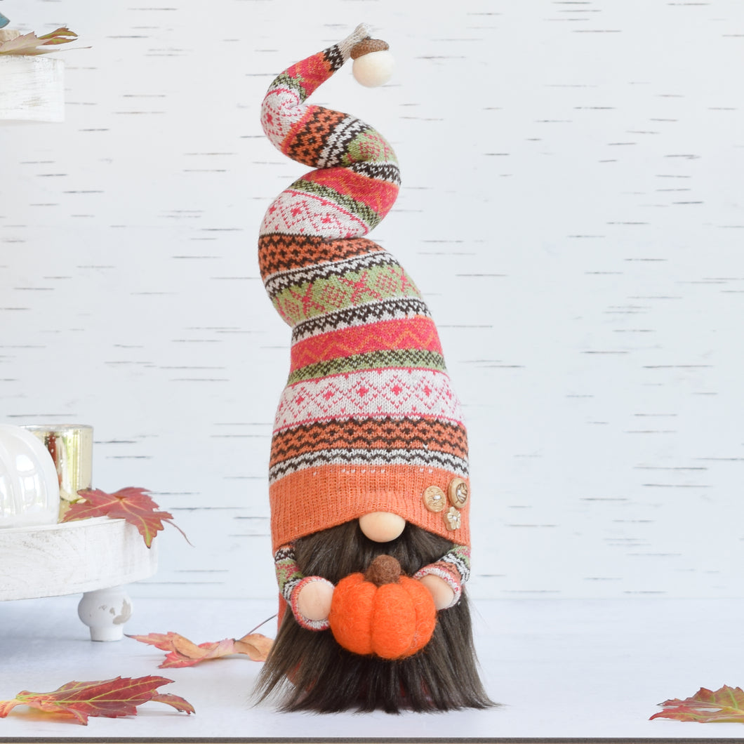Fall Fair Pumpkin Gnome